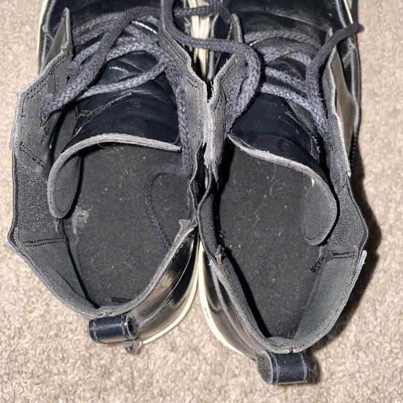 Nike Air Jordan Men’s Grown BLack Sail Patent Leather Retro Size 9 See Desc - Picture 7 of 10